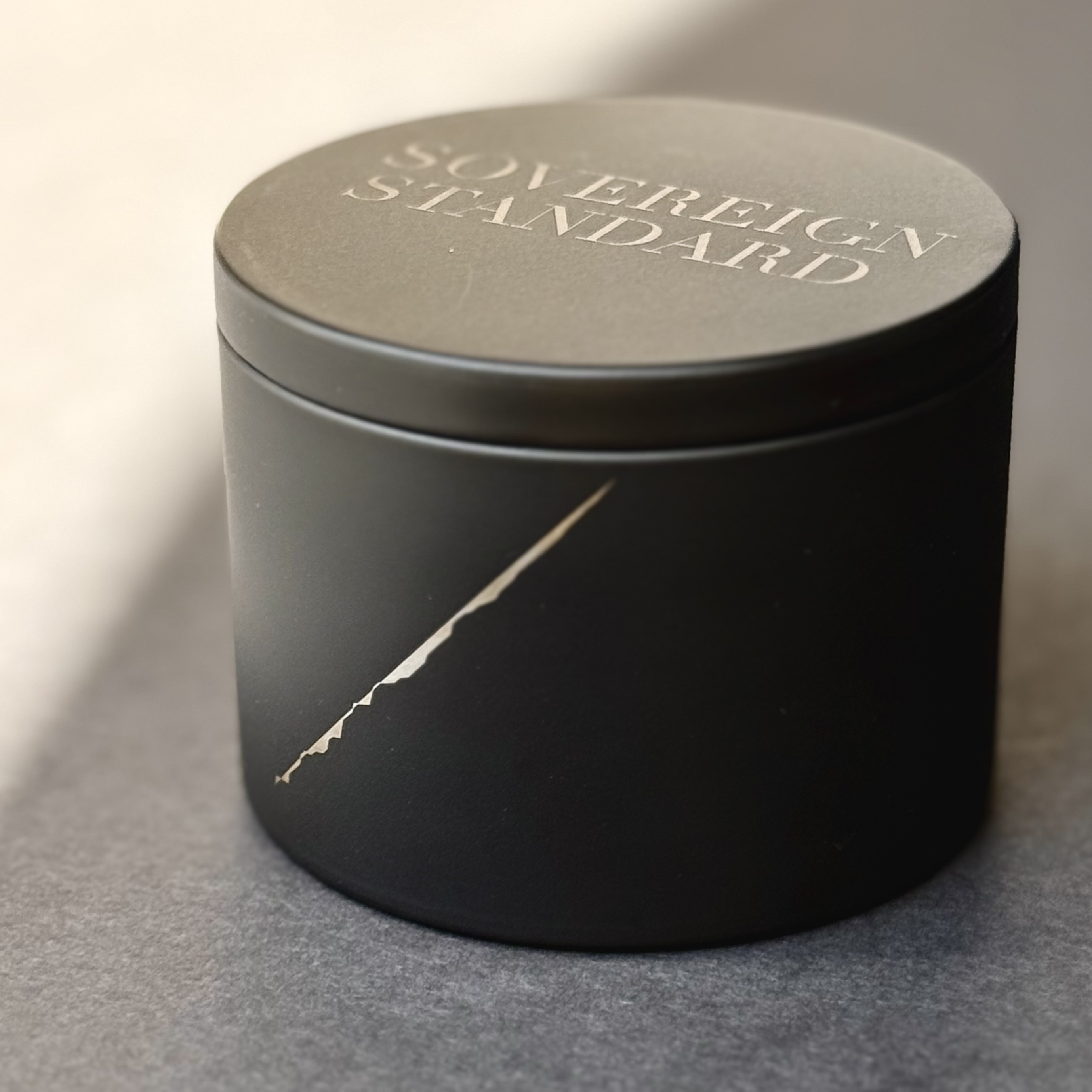 The actual engraved Black Tin Vessel